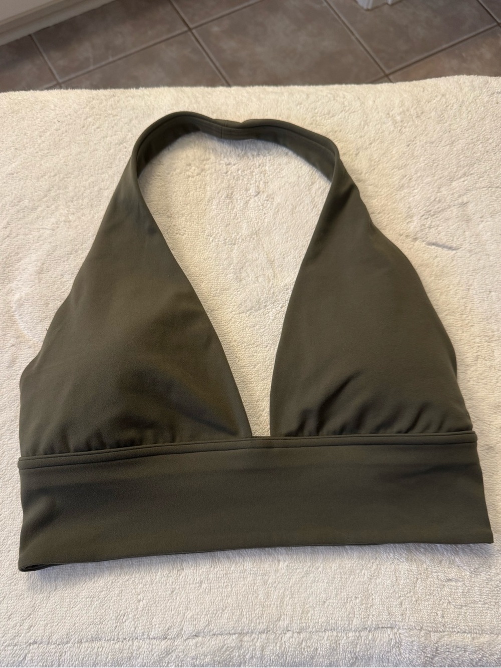 Lululemon Halter Bra - Army Green